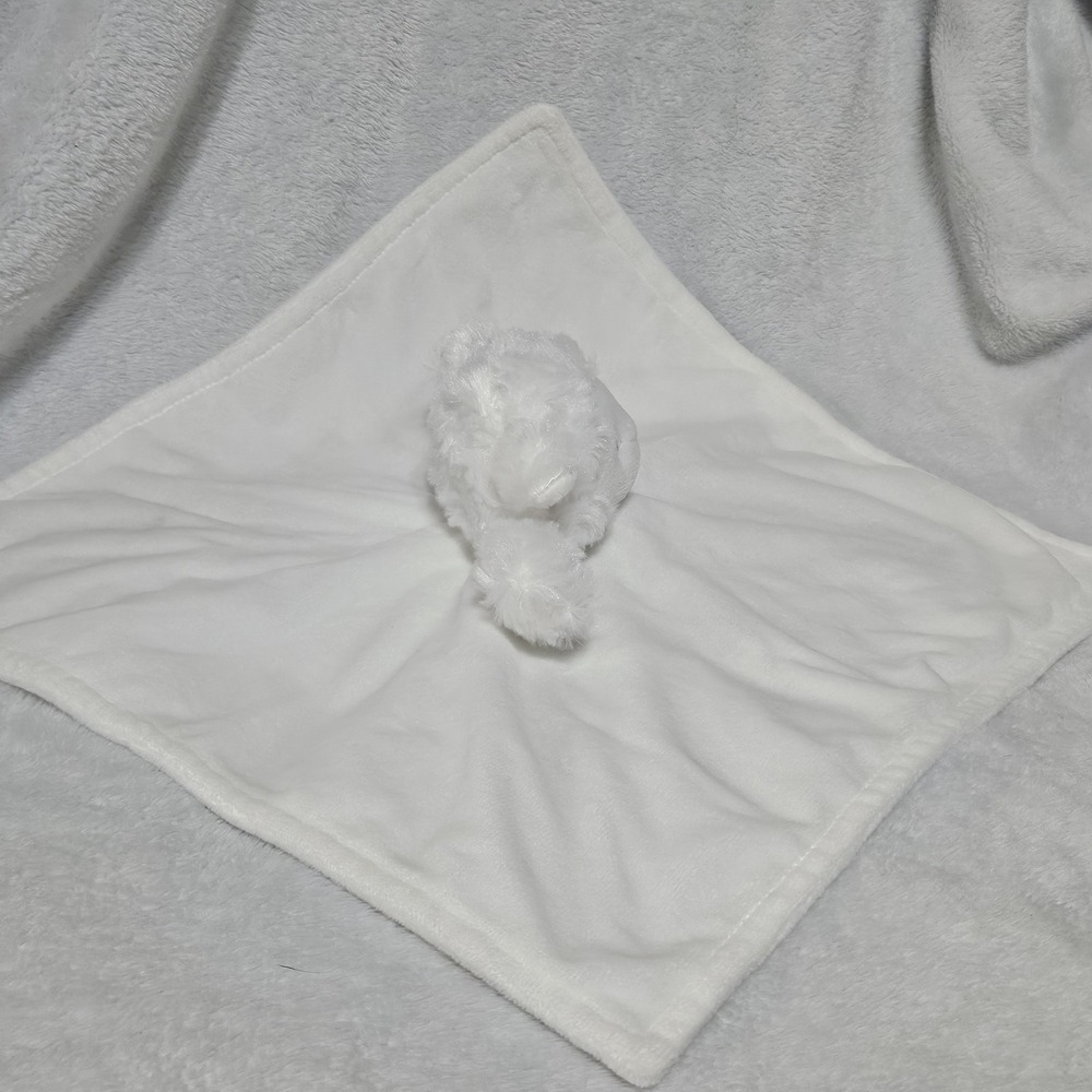Carters White Lamb Lovey Security Blanket Plush Baby Snuggler 14x14 Farm - Picture 3 of 7